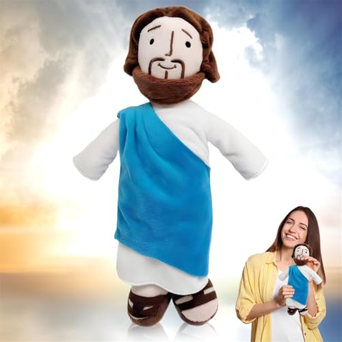 STARTONYOU Jesus Plüschfigur, 32cm Jesus Kuscheltier, Je-sus Plüsch, Je-sus Christus Plüschtier, JES-us Plush Puppe, JES-us Puppe, My Friend Jesu-s Plush, Weihnachts und Ostergeschenke STARTONYOU Jesus Plüschfigur, 32cm Jesus Kuscheltier, Je-sus Plüsch, Je-sus Christus Plüschtier, JES-us Plush Puppe, JES-us Puppe, My Friend Jesu-s Plush, Weihnachts und Ostergeschenke von STARTONYOU