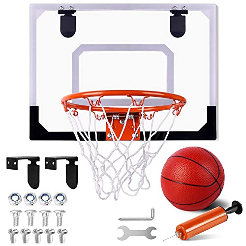 STAY GENT Mini Basketballkorb für Kinder und Erwachsene, Basketballkorb Indoor Mini Basketball Set für Tür Hängen Zimmer mit Ball und Luftpumpe, Sport Spiel Satz Geschenke für Jungen und Mädchen von STAY GENT