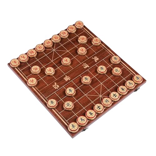 Chinesisches Schachspiel Phoebe Strategie Brettspiele Puzzlespiele Reisespiele mit Klappbrett for 2 Spieler(Size:4.8cm/1.9in) von STEPHM