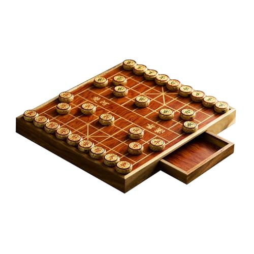 Strategie-Brettspiele for 2 Spieler, chinesisches Schachspiel, Xiangqi, Puzzlespiele, Reisespiele mit Schubladenaufbewahrung(Dragon Phoebe) von STEPHM