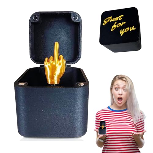 STFYUG Mittelfinger in Einer Box, Mittelfinger-Überraschungsbox, Lustiger Streich, Parodie-Handstreich-Popup-Geschenk für Erwachsene, Weihnachtsstreich-Geschenk, Pop-up-Geschenk für Erwachsene von STFYUG