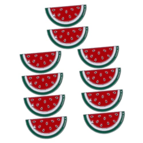 STOBAZA 10 Stk Legierungs-wassermelonen-brosche Wassermelonen-reversabzeichen Wassermelonen-brustnadel Cartoon-abzeichen Palästina-anstecknadel Wassermelonennadel Palästina Strickjacke Rot von STOBAZA