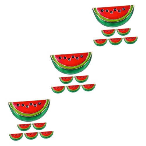 STOBAZA 18 Stück Brosche Wassermelone Abzeichen Cartoon Obst Pin Palästina Anstecknadel Geburtstag Pin Abzeichen Schal Clips Schal Pin Schal Clip Hemd Kragen Clip Kragen Clip Für Frauen von STOBAZA