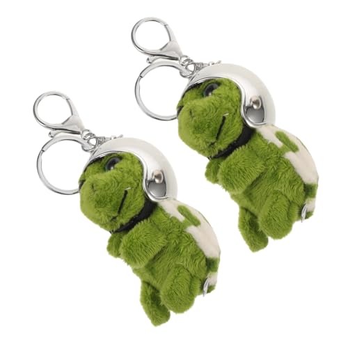 STOBAZA 2 Stück Plüsch Schlüsselanhänger Schildkröte Niedlicher Cartoon Schildkröten Anhänger mit Helm Weiches Stofftier als Taschen und Schlüsselring Deko Verspieltes für Freunde STOBAZA 2 Stück Plüsch Schlüsselanhänger Schildkröte Niedlicher Cartoon Schildkröten Anhänger mit Helm Weiches Stofftier als Taschen und Schlüsselring Deko Verspieltes für Freunde von STOBAZA