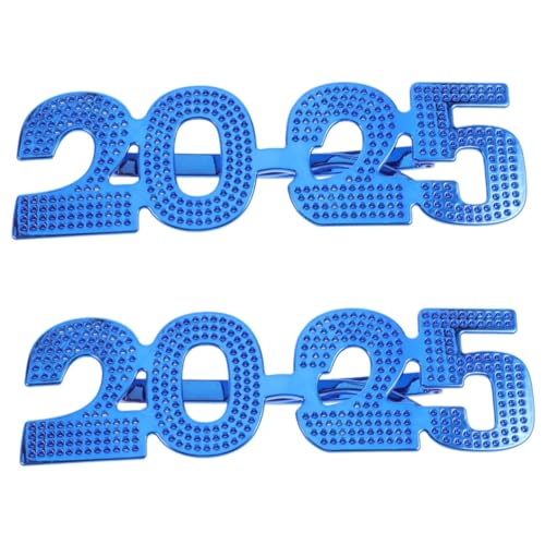 STOBAZA 2St 2025 Brille Lustige Brille party zubehör Festival Party Brille 2025 Neujahrsbrille Partyzubehör für Silvester 2025 Neujahrsvorräte Partygeschenke für das neue Jahr Abs von STOBAZA