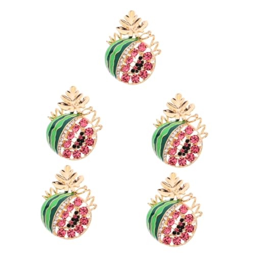 STOBAZA 5St Wassermelonenbrosche Palästina-Flaggen-Pin Brosche in Wassermelonenform geburtstags wassermelone brosche Wäscheklammern Damen Strickjacke Clip Frauen Schal Clips von STOBAZA