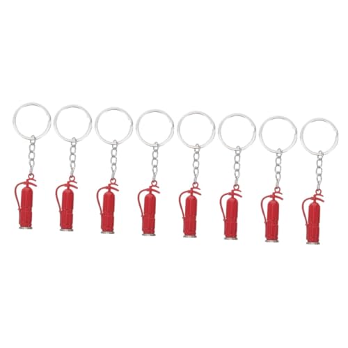 STOBAZA 8 Stk Feuerwehrmann- schlüsselanhänger rot schlüsselanhänger Schlüssel hängende Stütze Feuerwehrmann-Schlüsselanhänger Schlüsselringe hängende Schlüsselanhänger von STOBAZA