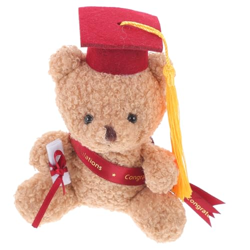 STOBAZA Arzt Hut Puppe Bären tragen Mädchen Highschool-Abschlussbär Mini Glückwunsch Grad Toy Toy Plüsch -Abschlussbär Einfacher Abschlussplüsch Kleiner PP Baumwolle rot STOBAZA Arzt Hut Puppe Bären tragen Mädchen Highschool-Abschlussbär Mini Glückwunsch Grad Toy Toy Plüsch -Abschlussbär Einfacher Abschlussplüsch Kleiner PP Baumwolle rot von STOBAZA