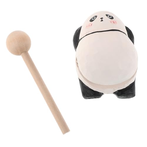 STOBAZA Holzschlaginstrument Tempelblock aus Massivem Holz mit Panda Form Rhythmisches Percussion Instrument zur Stressreduktion und Dekorativem Holzfisch für Büro und Zuhause STOBAZA Holzschlaginstrument Tempelblock aus Massivem Holz mit Panda Form Rhythmisches Percussion Instrument zur Stressreduktion und Dekorativem Holzfisch für Büro und Zuhause von STOBAZA