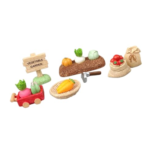 STOBAZA Miniatur Bauernhof Deko Set mit Realistischen Kunstgemüse und Gartengeräten Teiliges Resin Figuren Set für Büro und Zuhause Kindgerechte Kompakte Farm zum Dekorieren STOBAZA Miniatur Bauernhof Deko Set mit Realistischen Kunstgemüse und Gartengeräten Teiliges Resin Figuren Set für Büro und Zuhause Kindgerechte Kompakte Farm zum Dekorieren von STOBAZA