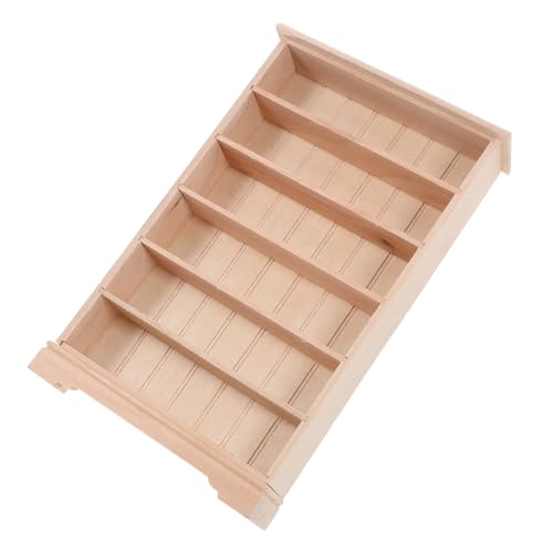 STOBAZA Miniatur Bücherregal aus Holz Stöckiges Puppenhaus Möbel Modell Realistische Miniatur Vitrine Multifunktional für Puppenhaus Dekoration Geeignet für Kinderzimmer und DIY Projekte STOBAZA Miniatur Bücherregal aus Holz Stöckiges Puppenhaus Möbel Modell Realistische Miniatur Vitrine Multifunktional für Puppenhaus Dekoration Geeignet für Kinderzimmer und DIY Projekte von STOBAZA