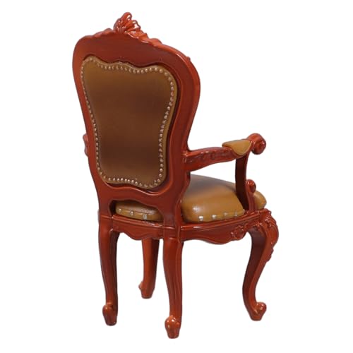 STOBAZA Miniatur Puppenhaus Stuhl Vintage Stil Miniatur Möbel Modell mit Rückenlehne DIY Mini Stuhl Zubehör für Puppenhaus Dekoration Gelb STOBAZA Miniatur Puppenhaus Stuhl Vintage Stil Miniatur Möbel Modell mit Rückenlehne DIY Mini Stuhl Zubehör für Puppenhaus Dekoration Gelb von STOBAZA