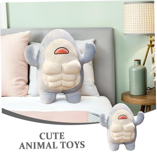 STOBAZA Muskelstarker Plüschhai Weiches Kuscheltier Meerestier Sofa deko Schlafkissen für Mädchen Jungen Meerliebhaber Flauschiges Stofftier mit Realistischen Augen und Zähnen STOBAZA Muskelstarker Plüschhai Weiches Kuscheltier Meerestier Sofa deko Schlafkissen für Mädchen Jungen Meerliebhaber Flauschiges Stofftier mit Realistischen Augen und Zähnen von STOBAZA