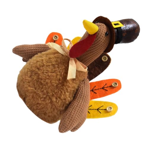STOBAZA Weicher Thanksgiving Truthahn Plüschpuppe Stehende Deko Herbstfest Stofftier Für Familien Herbsternte Tischdekoration STOBAZA Weicher Thanksgiving Truthahn Plüschpuppe Stehende Deko Herbstfest Stofftier Für Familien Herbsternte Tischdekoration von STOBAZA