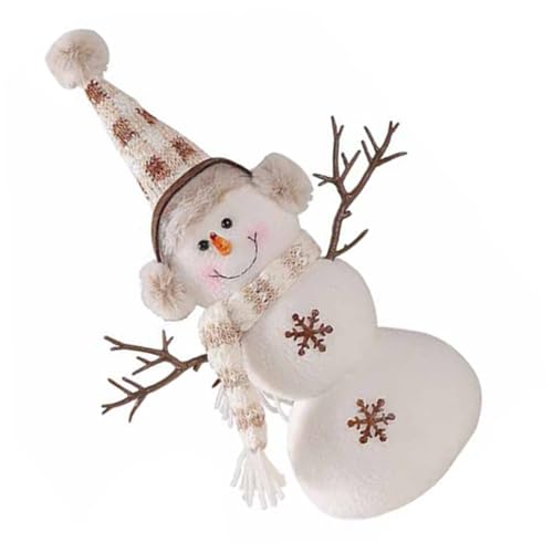 STOBAZA Weicher Weihnachts Schneemann mit Hohem Hut Kreative Tischdekoration Festliche Xmas Deko für Gemütliche Wohn und Büroatmosphäre als Weihnachtsfigur und STOBAZA Weicher Weihnachts Schneemann mit Hohem Hut Kreative Tischdekoration Festliche Xmas Deko für Gemütliche Wohn und Büroatmosphäre als Weihnachtsfigur und von STOBAZA