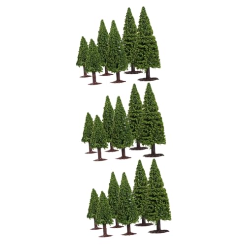 18 Stk Modellkiefer Landschaft Architektur Baum Modell Zeder Mini-Weihnachtsbaum gefälschtes Baummodell Miniatur-Dioramenbaum Sandtisch gefälschter Baum Baumbaumodell Modellbäume STOBOK von STOBOK