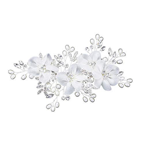 Braut Seite Haarspangen Perle Braut Kopfschmuck Exquisite Hochzeit Haarschmuck von STOBOK