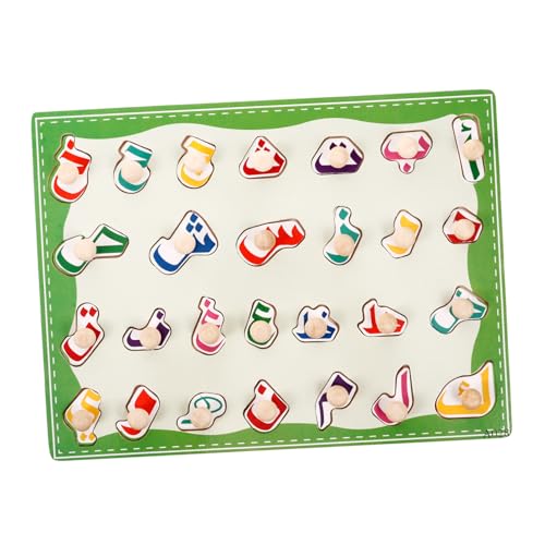 STOBOK 1 Satz Aufklärungsgremium Für Früherziehung Arabische Rätsel Für Kinder -Puzzle Kleine Rätsel Für Kinder Puzzle-Spielzeug Für Kinder Arabisches Passendes Spielzeug Holz von STOBOK