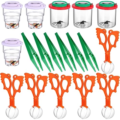 STOBOK 1 Satz Fänger lupenbrille Magnifying Glasses Insect Trap Insektenforschung Insektenbecher Fangpinzette Kinder Fangklemme Spielzeug zur Erkundung der Natur Insektenprobe ABS、 von STOBOK