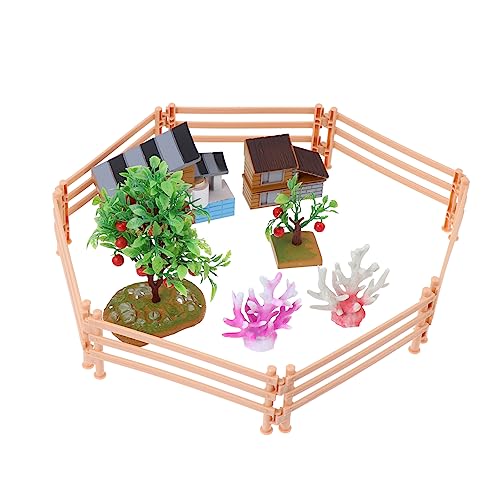 STOBOK 1 Satz Farmmodell-Ornamente Obstbaum-Modell Rayan-Spielzeug für Kinder Miniaturpflanzen Kinder dekor PVC Material Spielzeug Farmszenenmodell Bauernhaus-Simulationszubehör von STOBOK