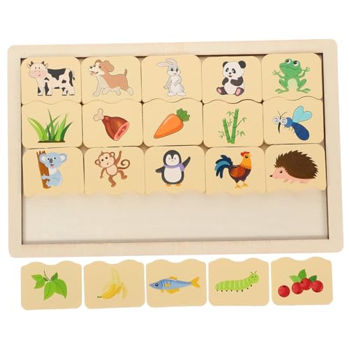 STOBOK 1 Satz Pädagogisches Puzzle Puzzlematte Holzpuzzle Für Kleinkinder Puzzles Aus Holz Blockpuzzles Für Kleinkinder Passendes Holzpuzzle Steckpuzzle Für Hölzern von STOBOK