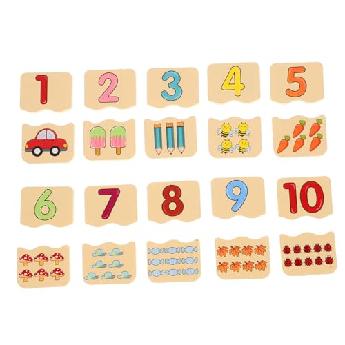 STOBOK 1 Satz Pädagogisches Puzzle Puzzlematte -rätsel Passendes Holzpuzzle Holzpuzzles Für Kleinkinder Holzpuzzle Für Kleinkinder Blockpuzzles Für Kleinkinder Hölzern von STOBOK