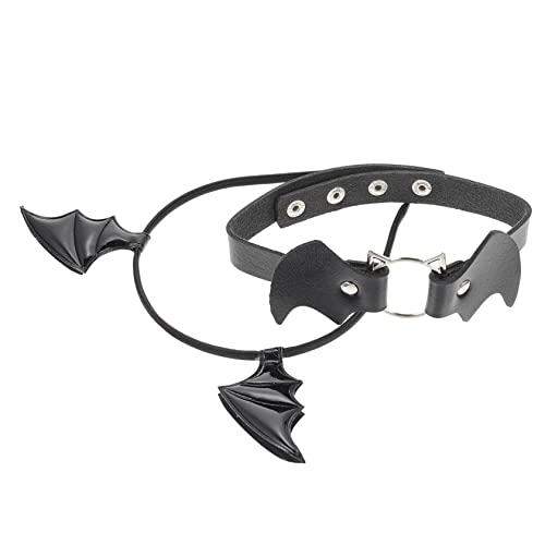 STOBOK 1 Satz fledermaus stirnband kragen Flügel Kostüm Halloween-Party-Kopfschmuck halloween haarschmuck halloween kopfschmuck Halloween-Kopfschmuck Halloween-Haarband Black von STOBOK