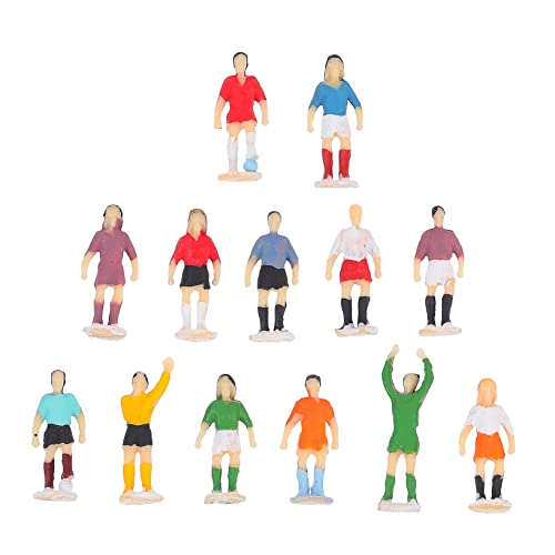 STOBOK 1 Set/Mini Fußballspieler Figuren Modell Simulation Charakter Deko Für Schreibtisch Farbiges Fußballer Set Für Sammler Und Dekoration von STOBOK