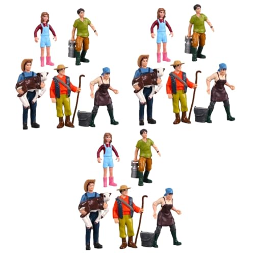 STOBOK 15 STK Charaktermodell Menschlich Modelle Figur Welt Anlage Aktion Menschen Spielen Mini Layout-Requisiten Architektur-Layout-Spielzeug Vinyl von STOBOK