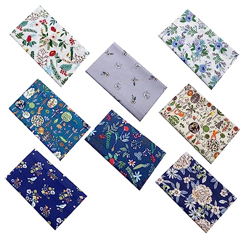 STOBOK 16 Stk -Baumwolltuch aus reiner Baumwolle floraler Baumwollstoff Patchworkstoff aus Baumwolle kreativität kreativekraft Hawaii-Patchwork-Stoff Quiltstoff selbstgemacht Material von STOBOK