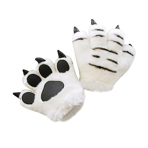 STOBOK 1stk Tiere Palm Handschuhe Halloween Tier Pfote Klauenhandschuhe Tierkostümzubehör Handschuhe Mit Fuchspfoten Party-Cosplay-Handschuhe Handpuppe Männer Und Frauen Herbst Und Winter von STOBOK