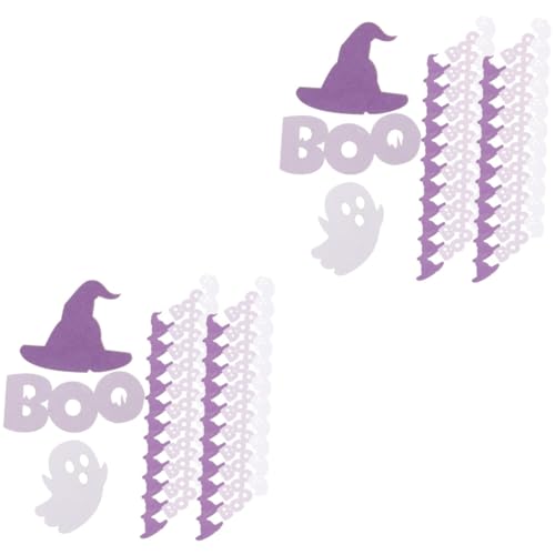 STOBOK 200 STK Halloween Konfetti Tischkonfetti Konfetti Zum Thema Halloween Hexenhut Konfetti Halloween-Dekorationen Halloween-tischstreuung Halloween-streuung Papier Violett von STOBOK