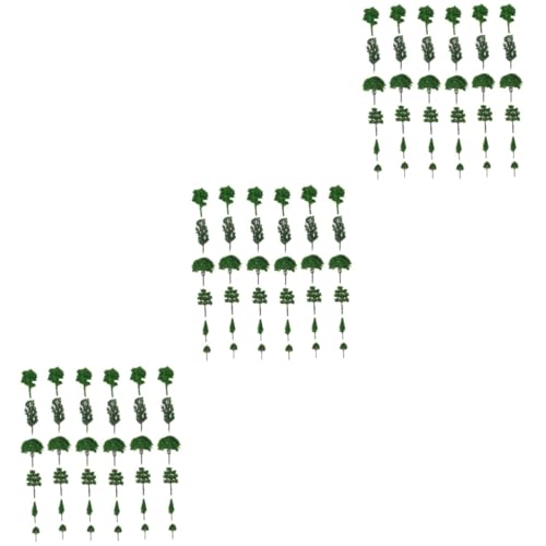 STOBOK 210 STK Baummodell Simulationsbäume Mini-Baumschmuck Schuppenbäume Bäume für die Modelleisenbahn Artificial Tree bastelzeug Modell Baum Handwerk Modell Baumschmuck Plastik Green von STOBOK