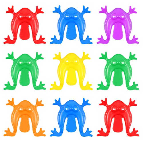 STOBOK 24Pcs Springen Frosch Springenden Frosch Spielzeug Jump Springen Spielzeug Finger Drücken Spielzeug für Kinder Neuheit Frösche Spielzeug (Gelegentliche Farbe) von STOBOK