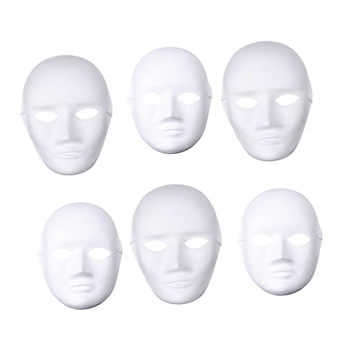 STOBOK 24St Vollgesichts-Cosplay-Maske halloween costume halloween kleidung hallowen masks mouth mask halloween klamotten Opernmaske Maske für Frauen Halloween-Masken Halloweenkostüm Weiß von STOBOK