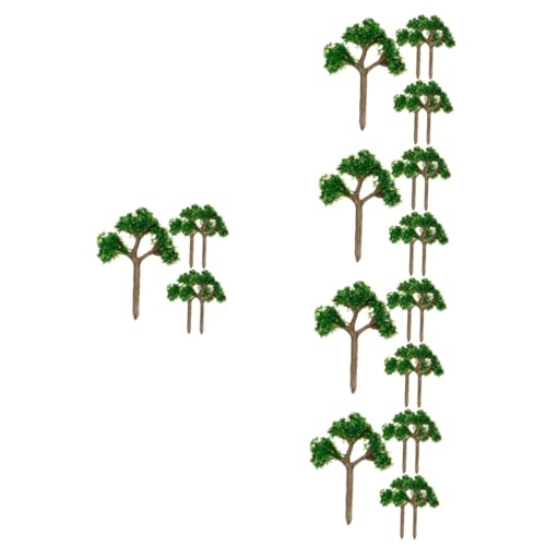 STOBOK 25 STK Modellbaum Grüner Landschaftsbaum Simulationsbaummodell Baumbaumodell Mini-bäume Zum Basteln Szenenlayout-baummodell Gefälschter Baum Zuglandschaftsbaum Miniaturbaum Plastik von STOBOK