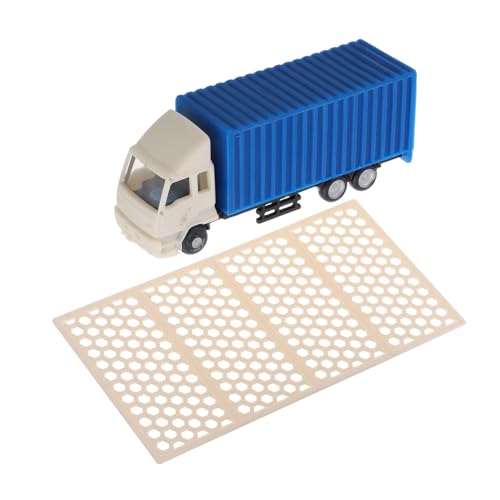 STOBOK 2St Farbiges LKW-Modell Farbige Lastwagen Modell Lastwagen Sandtisch Schaumstoffplatte beweglicher Ständer Dachtaxi Straßenrequisiten Mini-Szenen-Accessoire Plastik von STOBOK