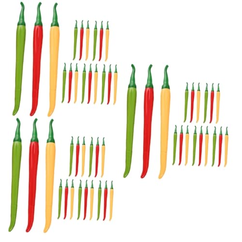 STOBOK 3 Sätze Chili-Gel-Stift Schüler Schreiben Stift Gelstift in Chili-Form Stift in Form Von Chili-gemüse Geschenkstift Für Kinder Süßer Gemüsestift Bulk-Gel-Stift Plastik 18 Stück * 3 von STOBOK