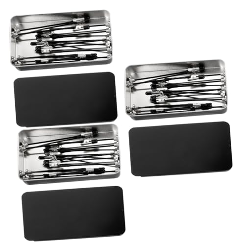 STOBOK 3 Sätze Modellierungswerkzeuge Modellfarbclips Befestigungsclip Modell-Malclip Bastel-Malclip Färbeklammern Metallclip Modellspritzklammern Krokodilklemmen DIY liefert Magnet Black von STOBOK