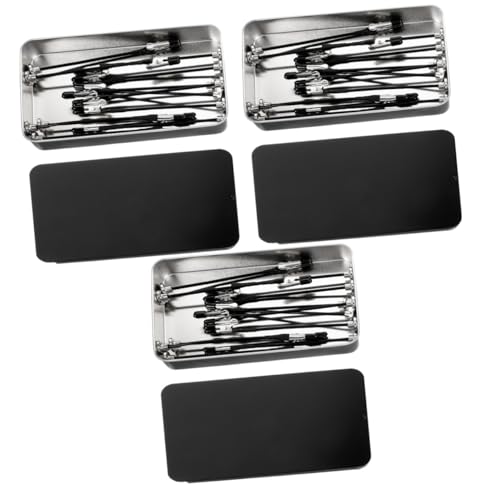 STOBOK 3 Sätze Modellierungswerkzeuge Modellspritzklammern Krokodilklemmen zum Basteln Metallclip selbst färbende Clips DIY-Modell-Malclip Bastelzubehör Modellfarbclips Eisen Black von STOBOK