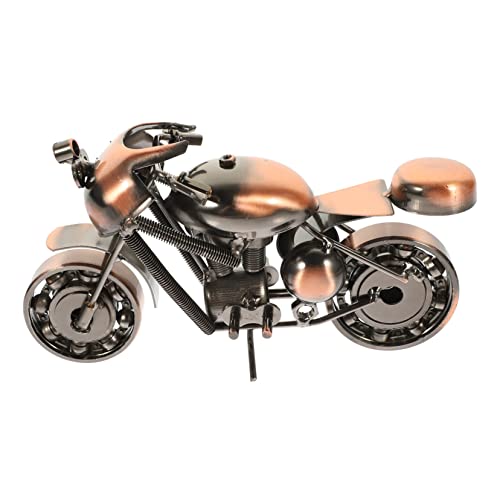 STOBOK 3St Motorradmodell Wohnkultur Motorradstatue aus Metall Bookshelf Decor bücherregal Dekoration Ornament Modelle Spielzeug Junge kleines Geschenk Modellflugzeug schmücken von STOBOK