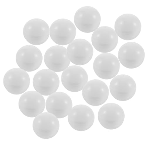 STOBOK 40St Lotteriekugel Würfelregal Anzahl Bingokugeln ausführbar Bälle hüpfen Bälle zur Unterhaltung lichtkugeln Light Balls Party-Aktivitäts-Requisiten Leere Tombolakugeln PVC Weiß von STOBOK