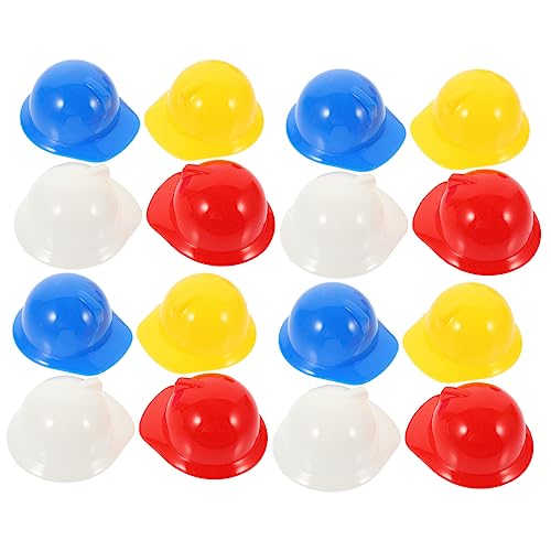 STOBOK 40st Mini-bauhut Mini-puppenhelm Kreativer Minihelm Schutzhelm Für Kinder Hühnerschutzhelme Puppe Spielzeug Baumütze Für Kinder Trockner Hasenmütze Vogelhelm Haustier Plastik von STOBOK