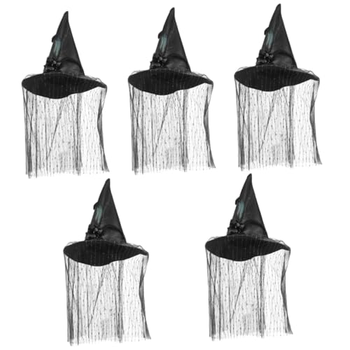 STOBOK 5 Stück Hexenhut Neuartiger Halloween Hut Stilvoller Halloween Hut Hexendekor Hexen Requisite Cosplay Requisite Cosplay Halloween Hut Leichter Halloween Hut Cosplay Hut von STOBOK