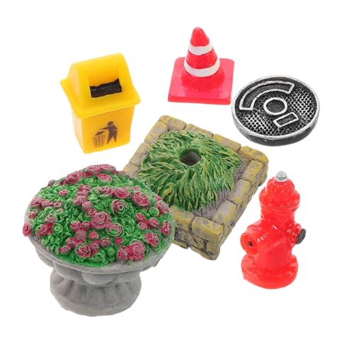 STOBOK 6 STK Miniaturszenariomodell Schirmgriff Spiralförmiges Schlüsselband Große Blumenbrötchen Multifunktionaler Leistungsmesser Separator-Aquarium Runde Behälter Schutzset Brille Harz von STOBOK