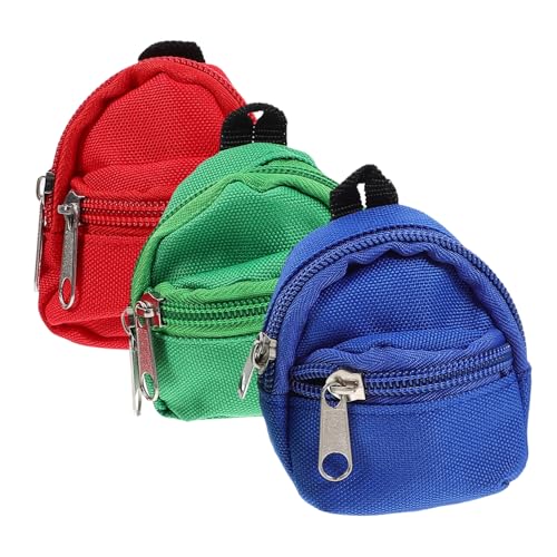 STOBOK 6 STK Rucksack-Modell Mini-Rucksack-schlüsselanhänger Schulzubehör Strumpffüller Kinderrucksäcke Spielzeug Mini-schulmaterial Kleines Rucksackspielzeug Bücher Stoff Baby von STOBOK