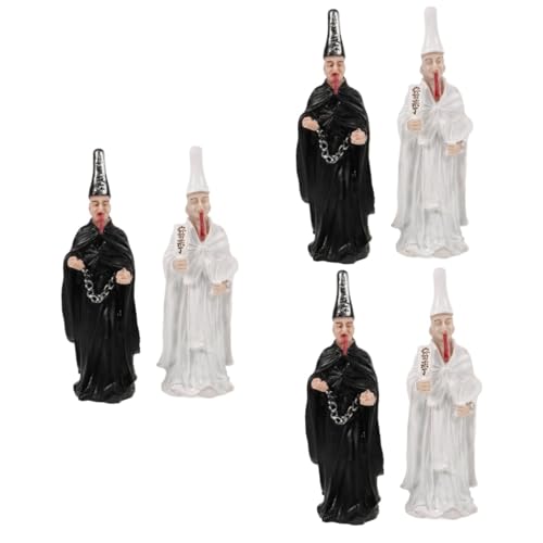 STOBOK 6 STK Zubehör für Sandtische Mystery-Man-Figur Puppenhaus-Todesspielzeug Miniaturfigur Halloween Dekoration pädagogische Spiele Gruselige Geisterwandstatue gruselige Statue Harz von STOBOK