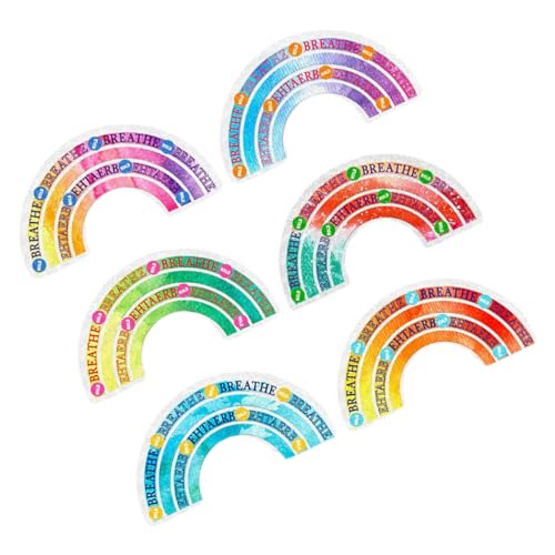 STOBOK 6Pcs Sensorische Aufkleber Logo Tür Emo Mondaufkleber Wiederverwendbare Sticker Reusable Stickers Beruhigende Sticker Bunte Plastikaufkleber Kleberaufkleber Peva-Film von STOBOK