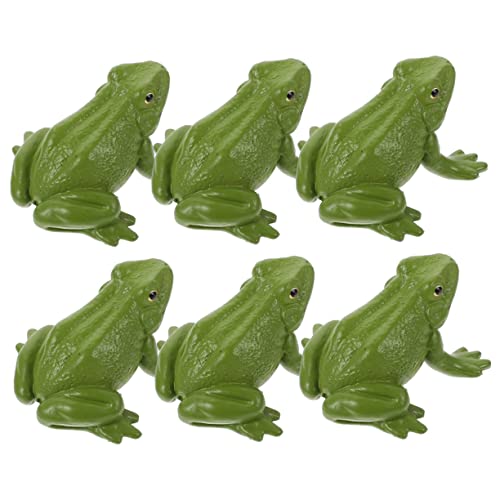 STOBOK 6St Tiermodell- plastikenten plasure Tierfiguren für Fans Tiermodelle caakg Frosch Tiere kognitive Requisiten dekorative Froschfiguren Frösche Figuren von STOBOK