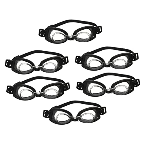 STOBOK 6st Mini Schwimm Brille Dekorative Puppengläser Dekorative Puppenbrille Brille Für Puppe Modische Brillendekore Praktische Puppenbrille Gläser Dekore Mini-Brille Black Plastik von STOBOK